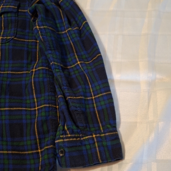 Next Blue and Green Plaid Kids Shirt - Picture 4 of 8